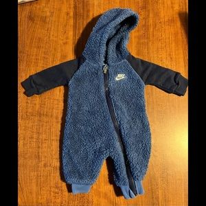 Blue Nike baby suit